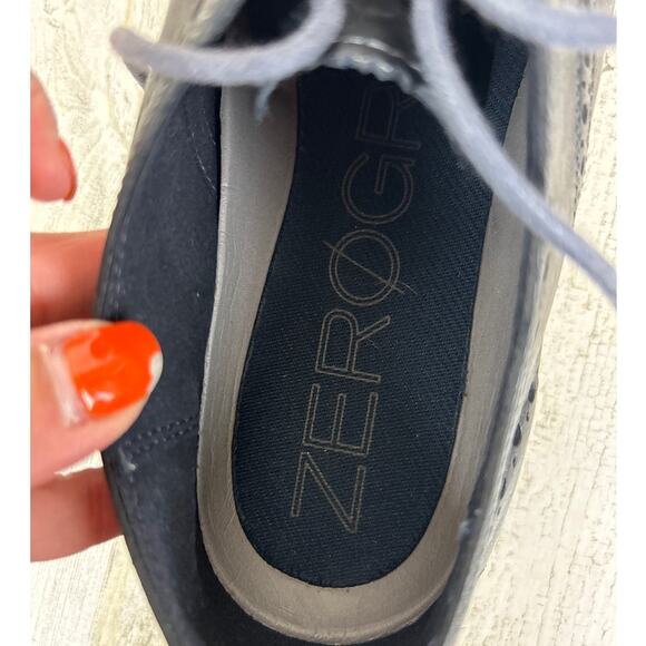 Cole Haan Men’s 10 Black Zerogrand Leather Wingtip Oxford Lace-Up Shoes Loafer - Picture 8 of 10